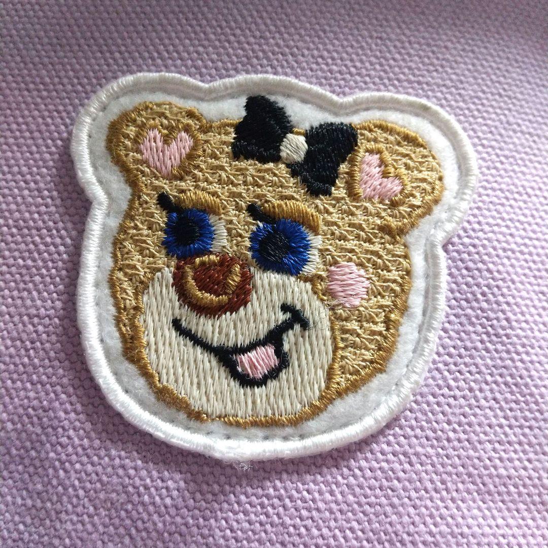 美品 フェイラー オールドテディガール　ワッペントートバッグ ラベンダー 小 紫