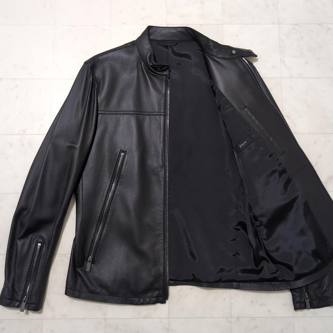 新品 2024年作品 JOSEPH HOMMEシングルライダースジャケット