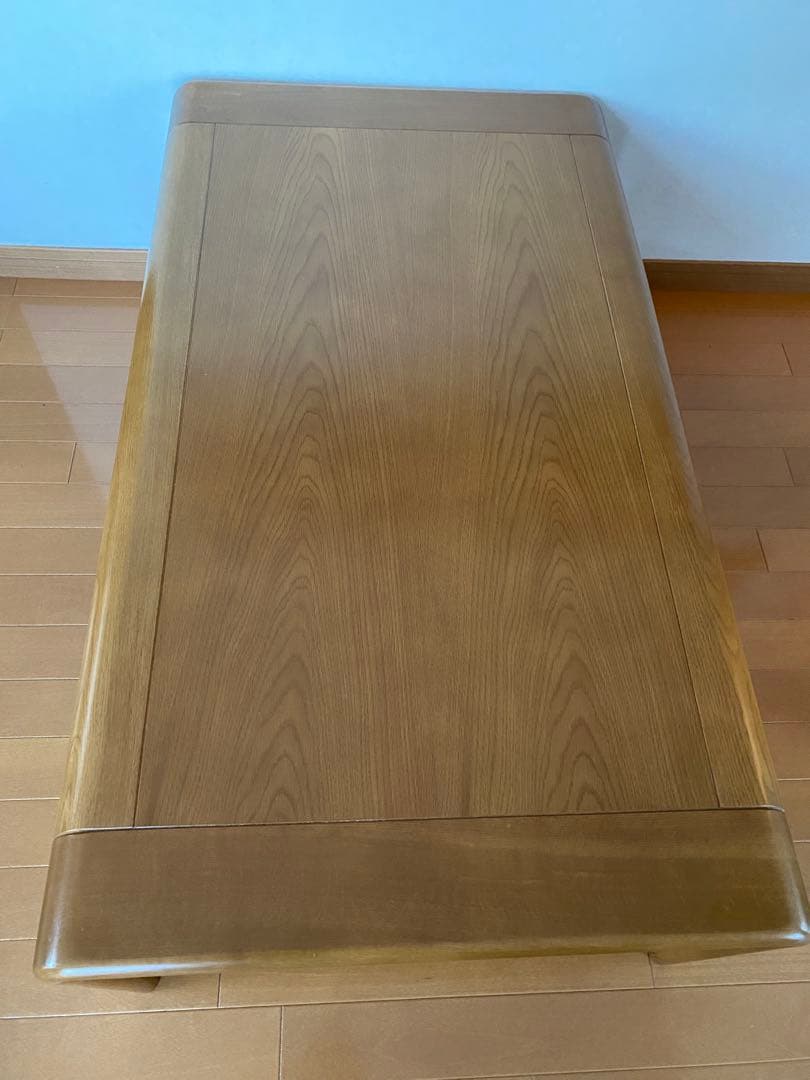 【がしこ】カリモク ナチュラルウッドローテーブル シンプルデザイン 天然木