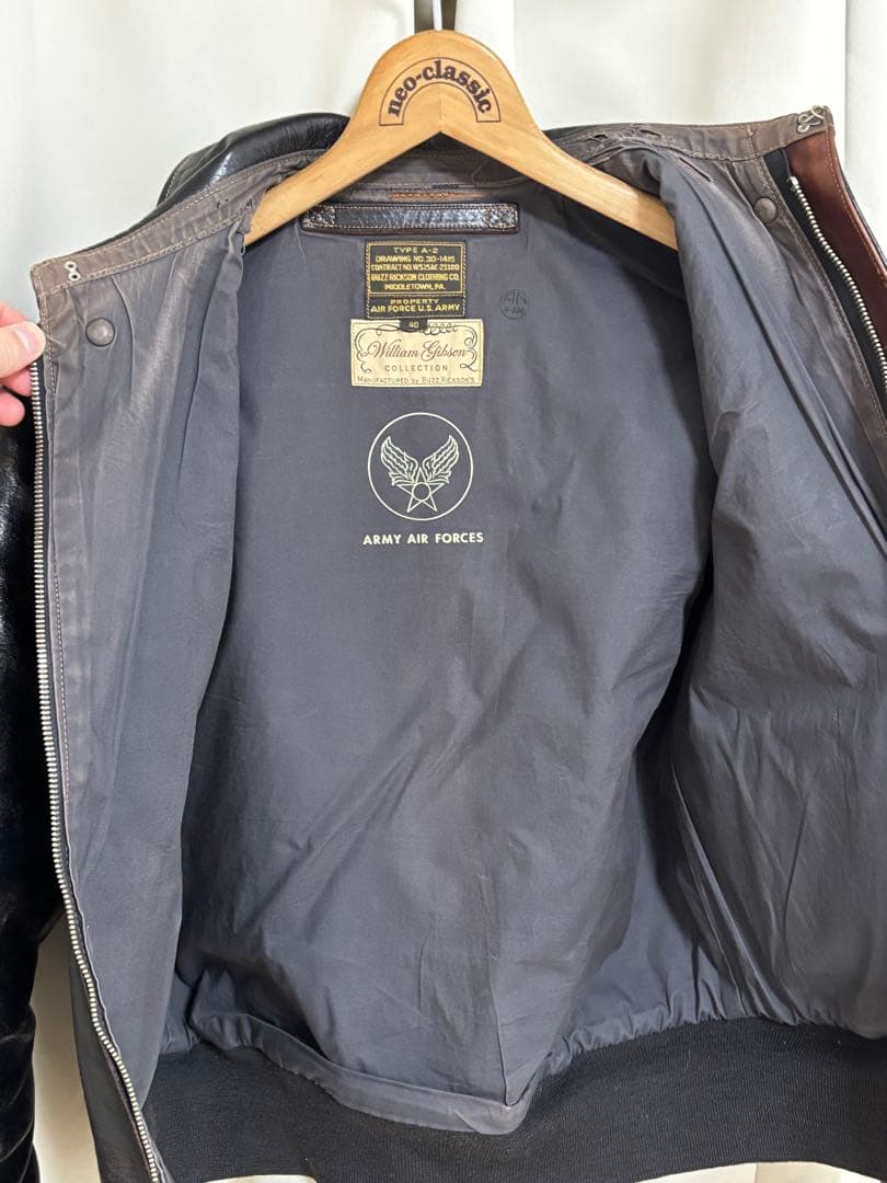 S*S様 定価27万　希少 ホースハイド　茶芯　バズリクソンズ ウィリアムギブソ