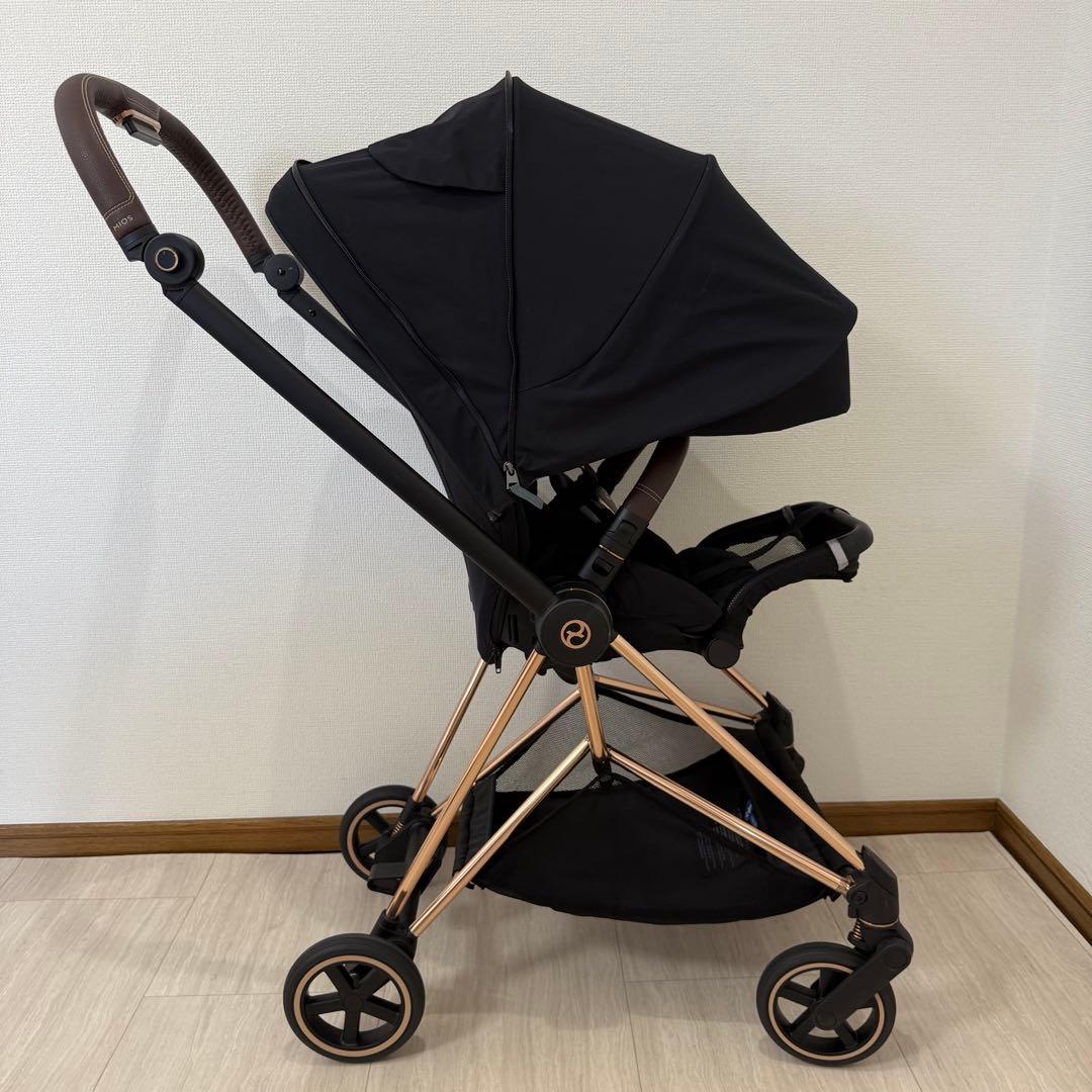 極美品 Cybex ミオス JP3 ローズゴールド ワンプルハーネス ベビーカー