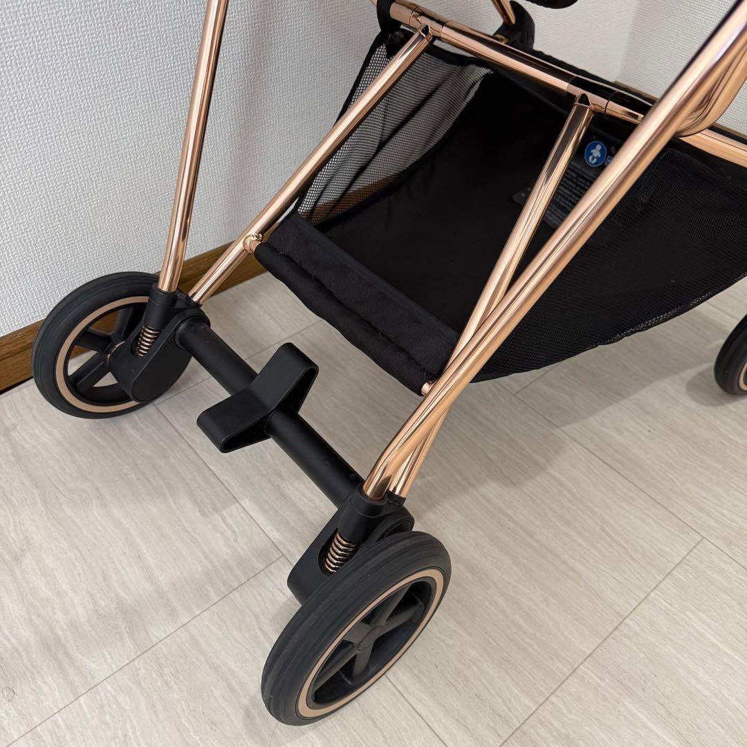 極美品 Cybex ミオス JP3 ローズゴールド ワンプルハーネス ベビーカー