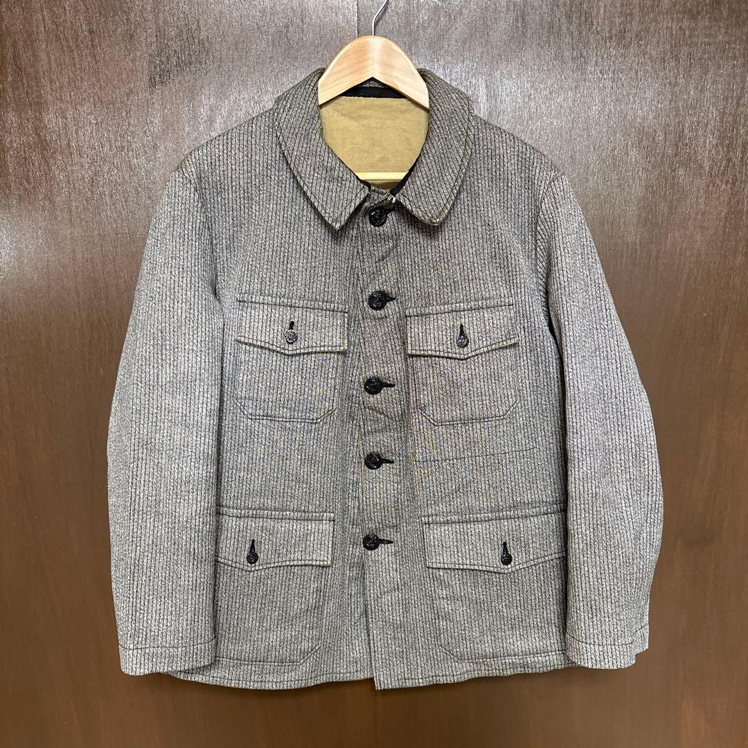 SUGARCANE コットンピケ ハンティングジャケット 動物ボタン　#52