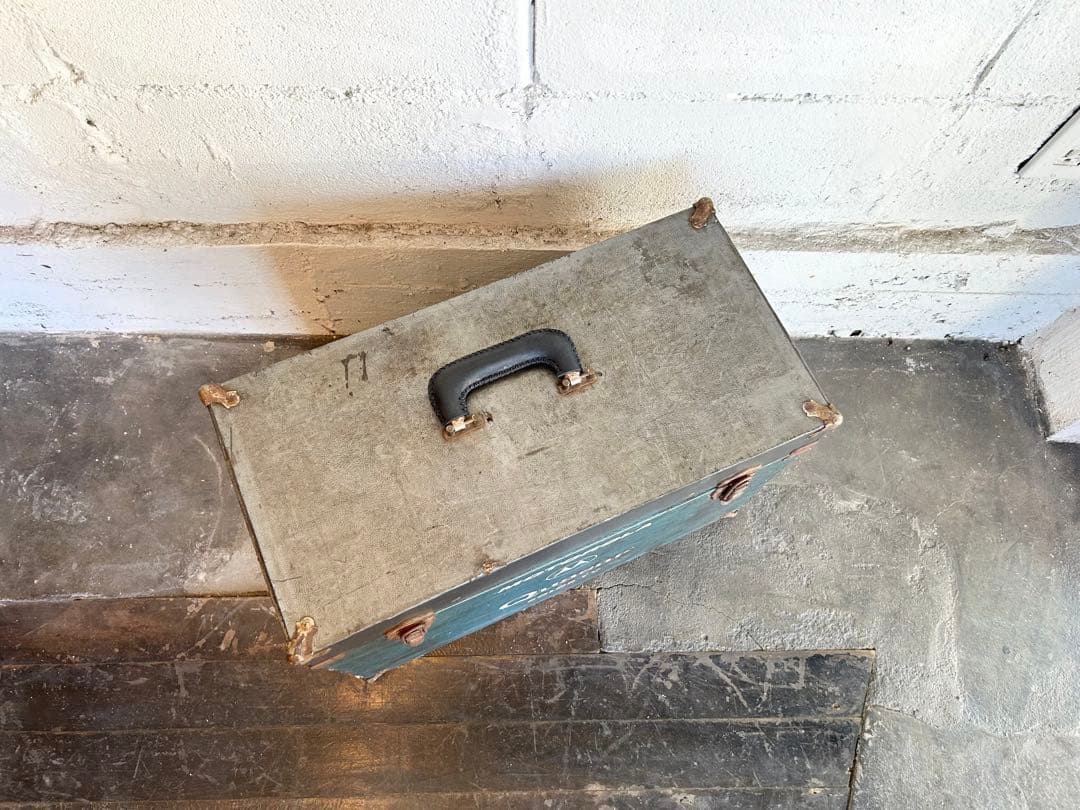 Motorola レザーボックス　工具箱　アメリカ　ビンテージ