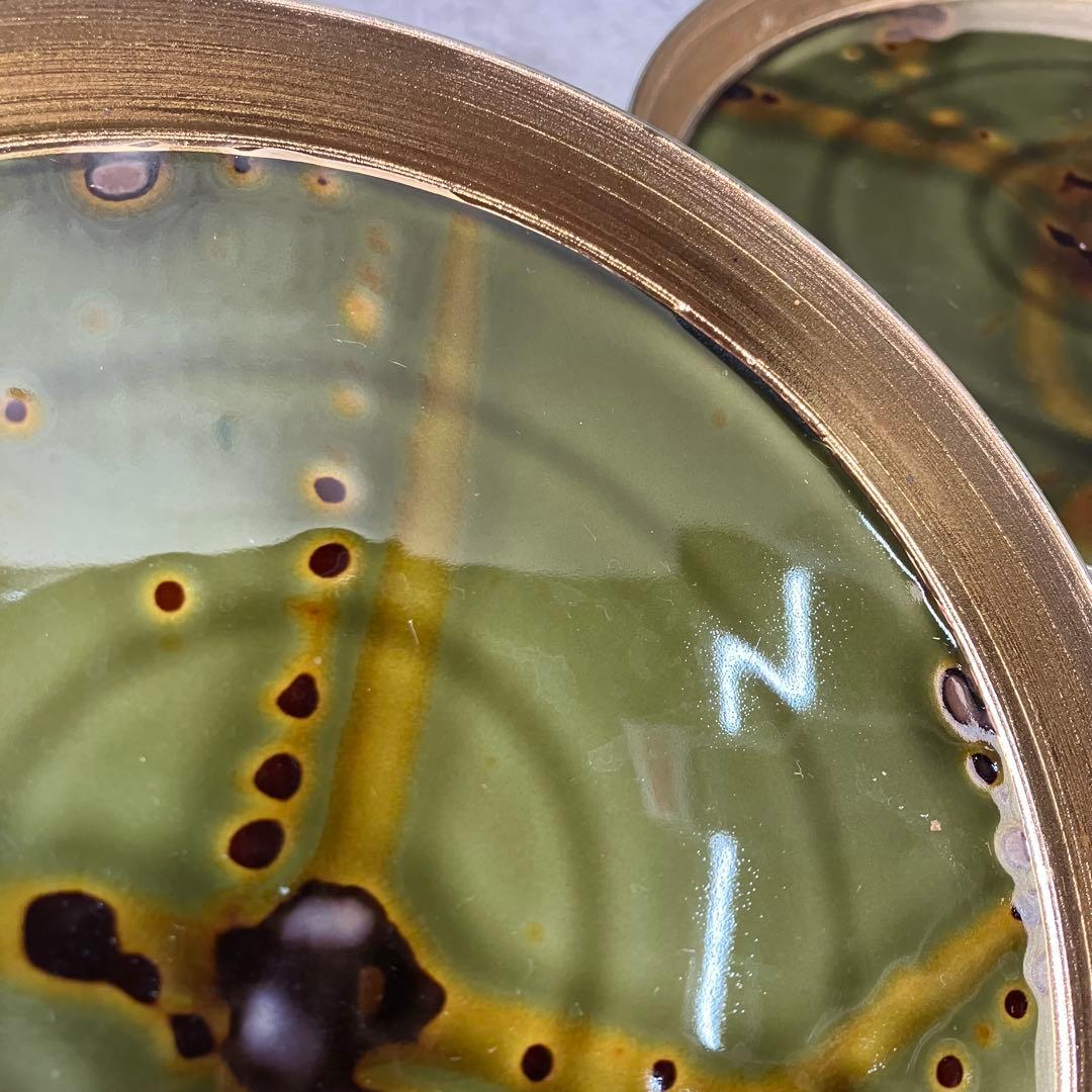 有田焼｜玉響 プレート 20cm（ゴールド）｜陶器｜モダン　和食器　6枚セット