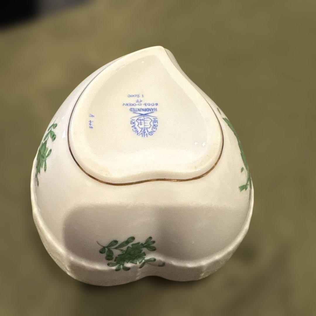 ￼ヘレンド　アポニーグリーン　ハートボックス