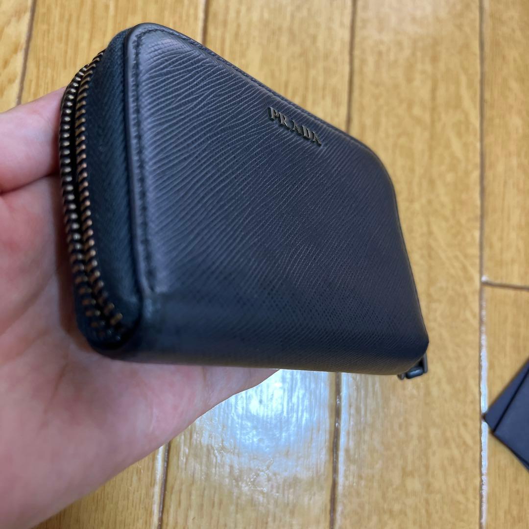 最終値下げ PRADA ネイビー レザー ケース