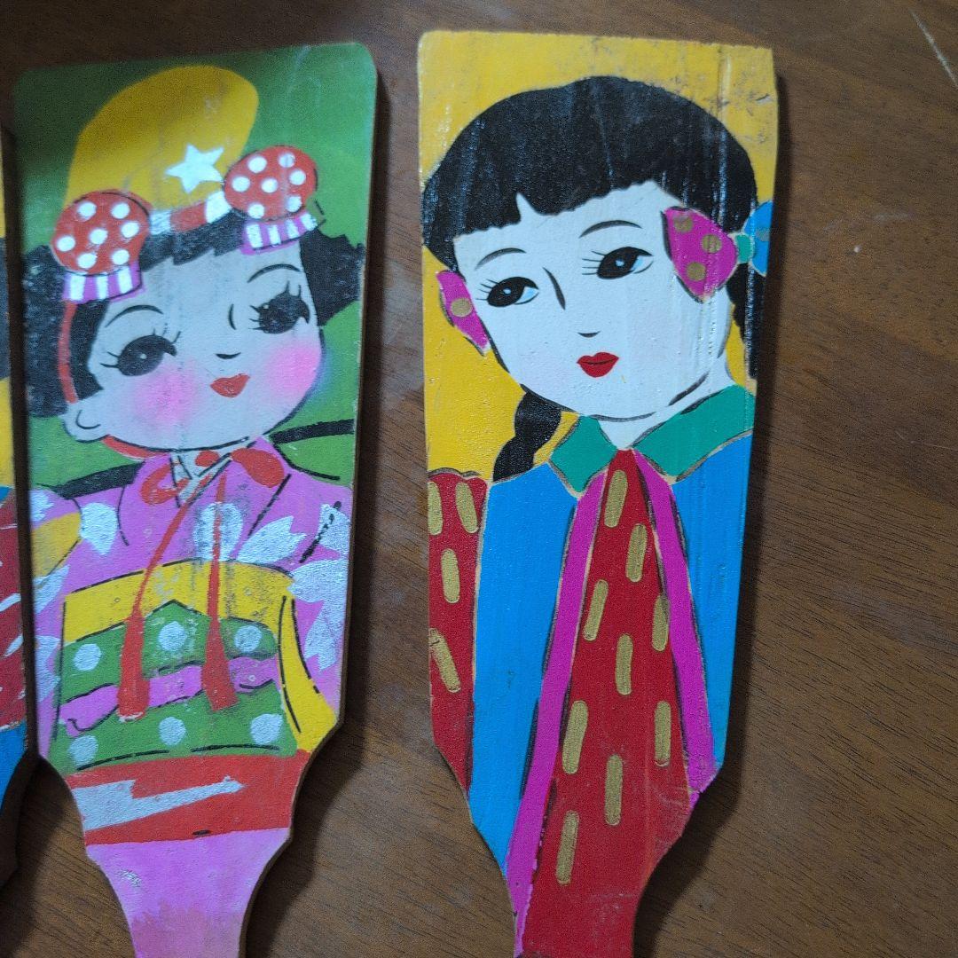 昭和レトロ　アンティーク　羽子板7枚セット販売