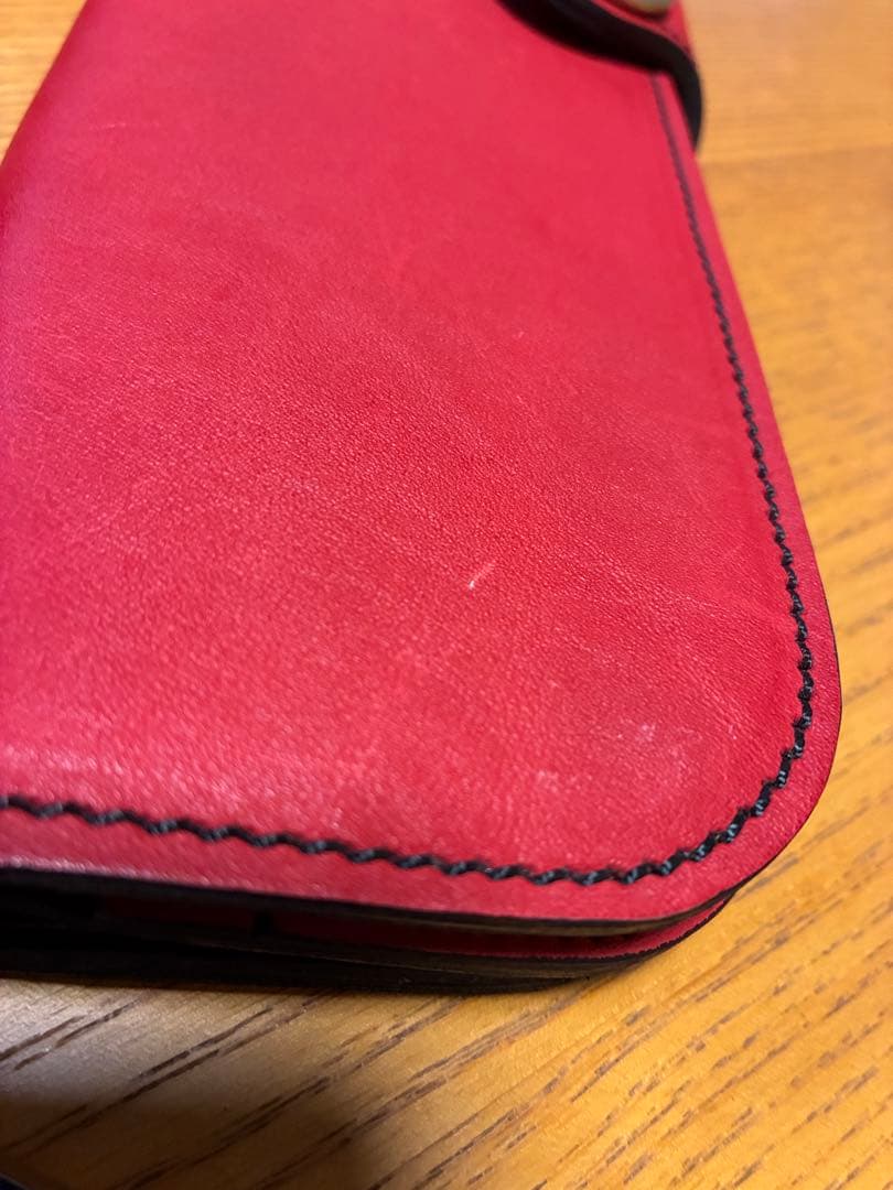 希少★EVISU レザー長財布 レッド　激レア