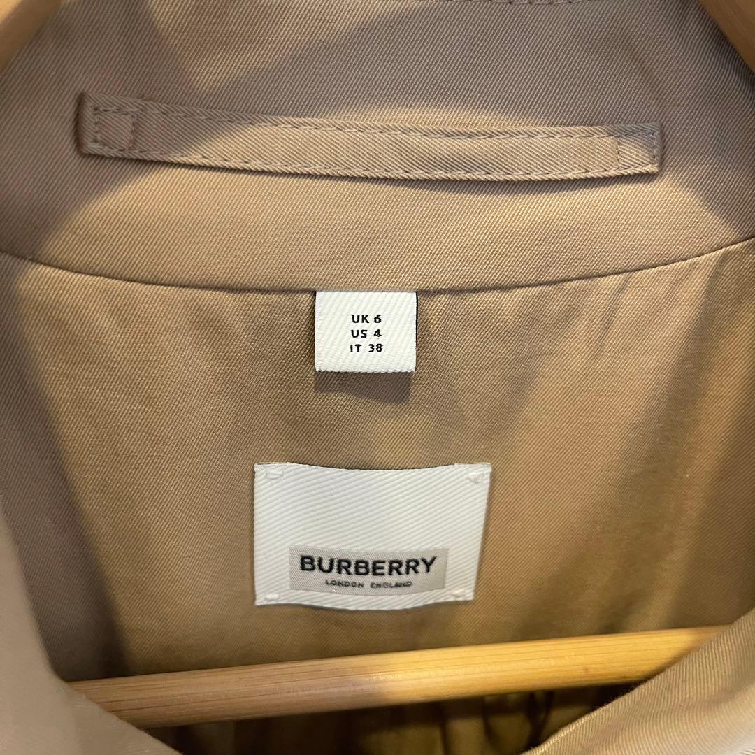 バーバリー　ギャザードパネル トロピカルギャバジン オーバーサイズ カーコート