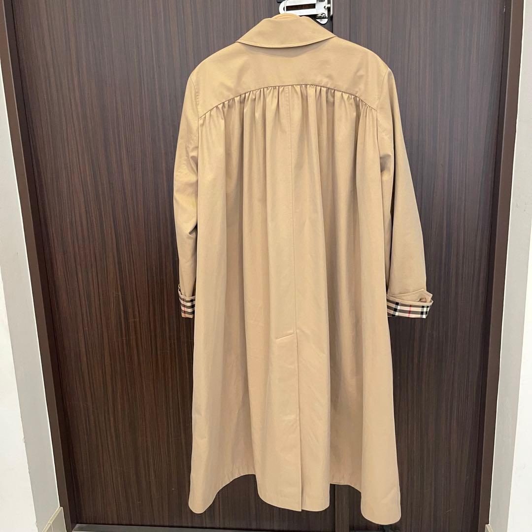 バーバリー　ギャザードパネル トロピカルギャバジン オーバーサイズ カーコート