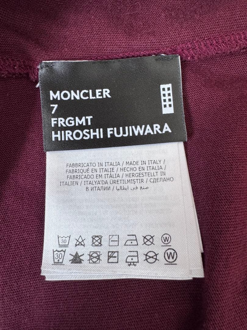 MONCLER FRGMT モンクレール ロンT 長袖カットソー バーガンディM