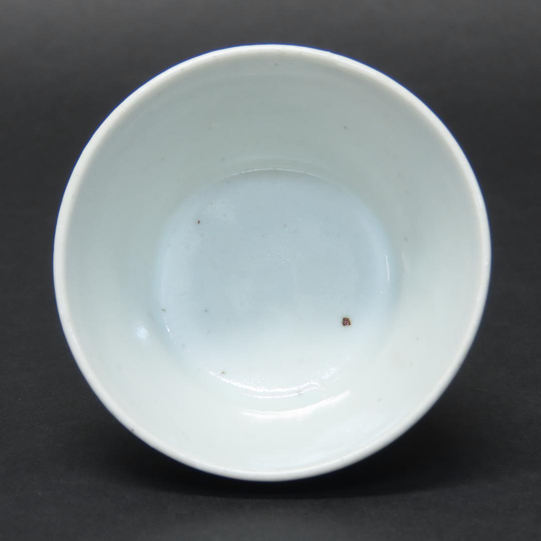 347【初期伊万里写 染付輪線文 蕎麦猪口５客】　検)加藤静允 / 古伊万里