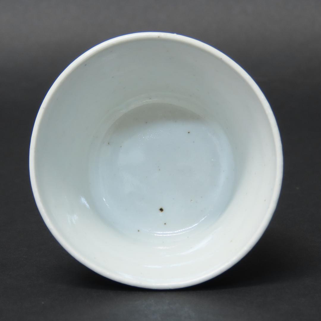 347【初期伊万里写 染付輪線文 蕎麦猪口５客】　検)加藤静允 / 古伊万里