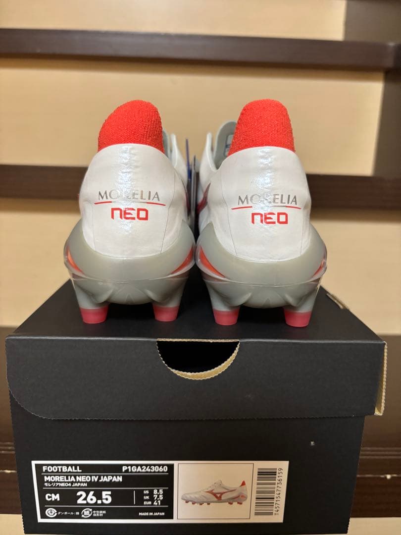 サッカースパイク　ミズノ　モレリアネオ4 JAPAN 26.5cm 新品限定色