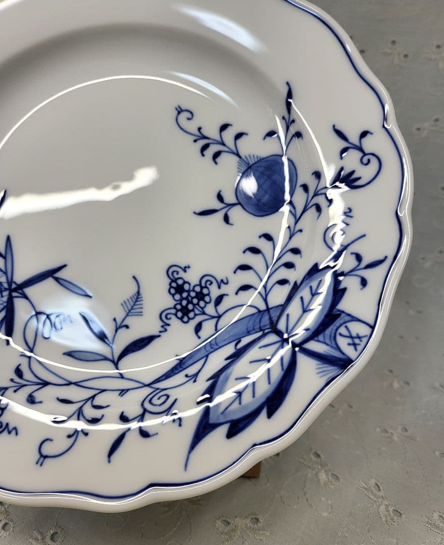 未使用✨マイセン ブルーオニオン プレート 20cm 皿 サラダ デザート