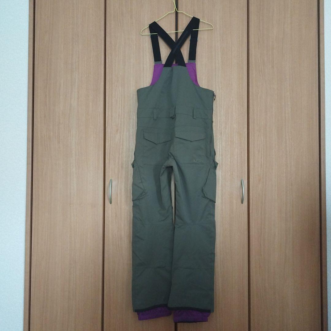 BURTONオリーブグリーン ビブパンツ 男性用