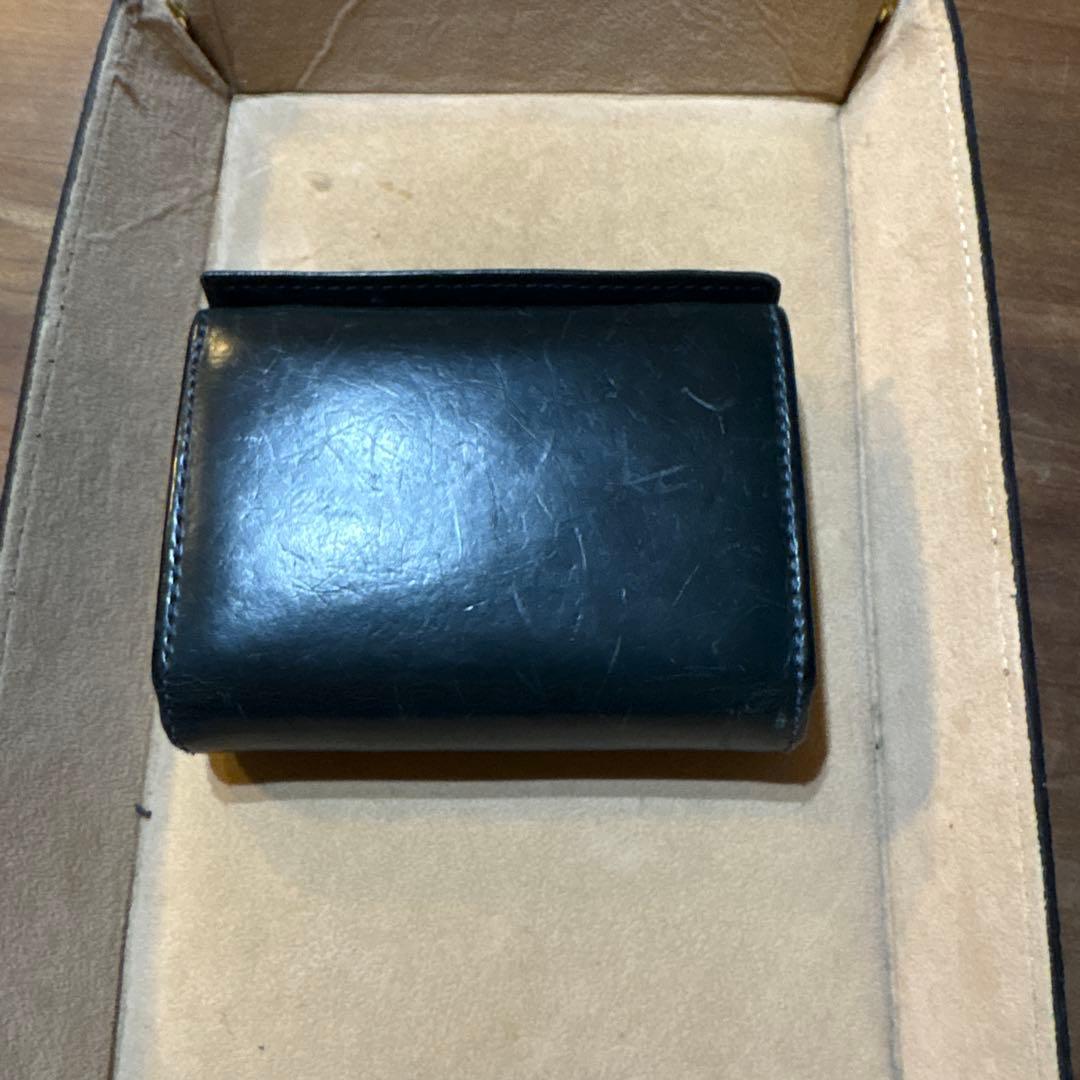 m+ エミピウ　ミッレフォッリエ　折りたたみ財布　ブルーチョコ
