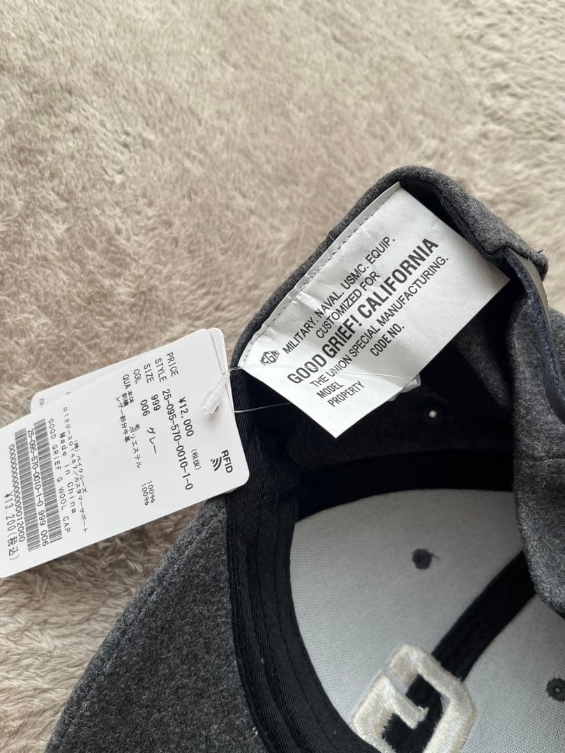 GOOD GRIEF グッドグリーフG WOOL CAP