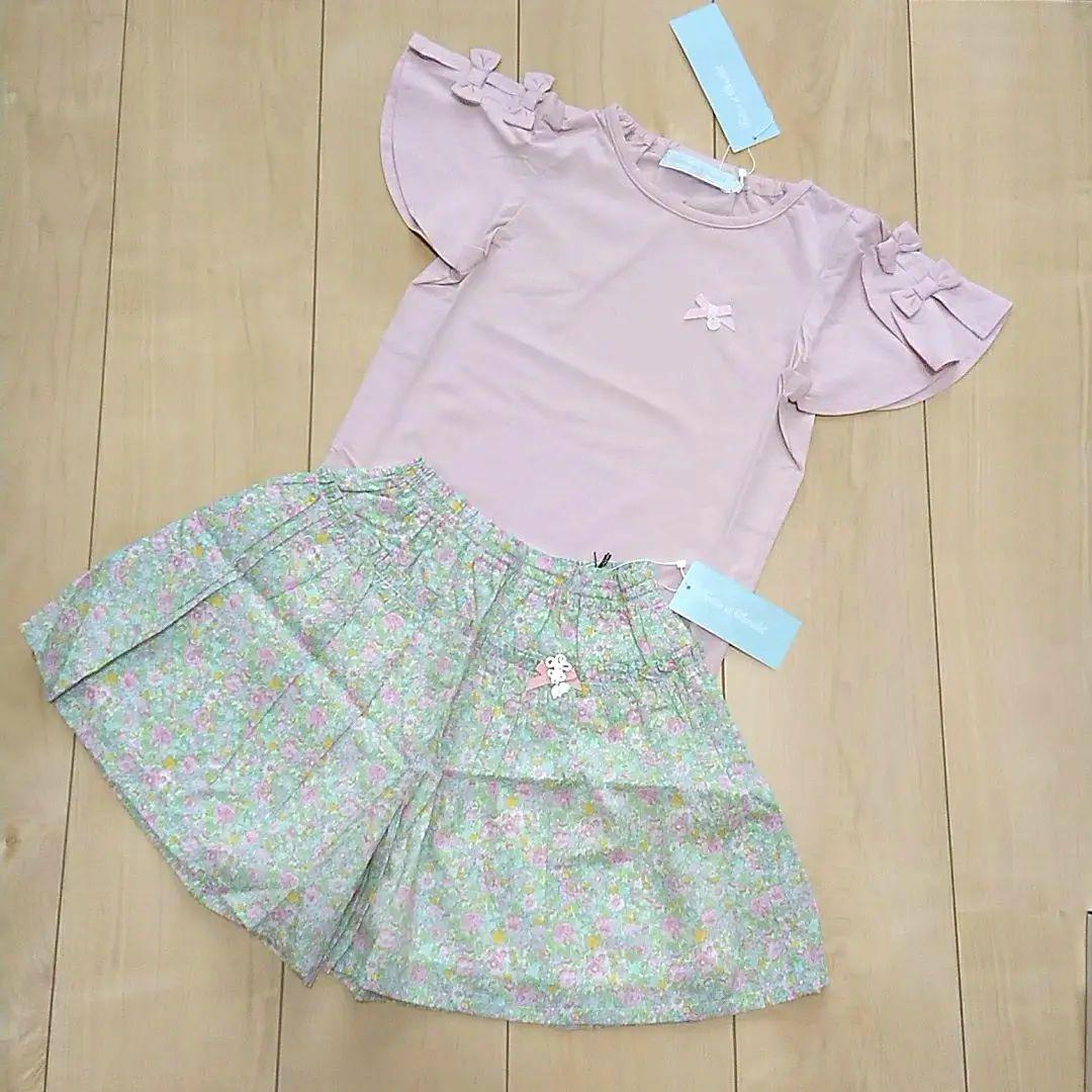 【新品タグ付】 タルティーヌ エ ショコラ リバティ キュロット リボンTシャツ