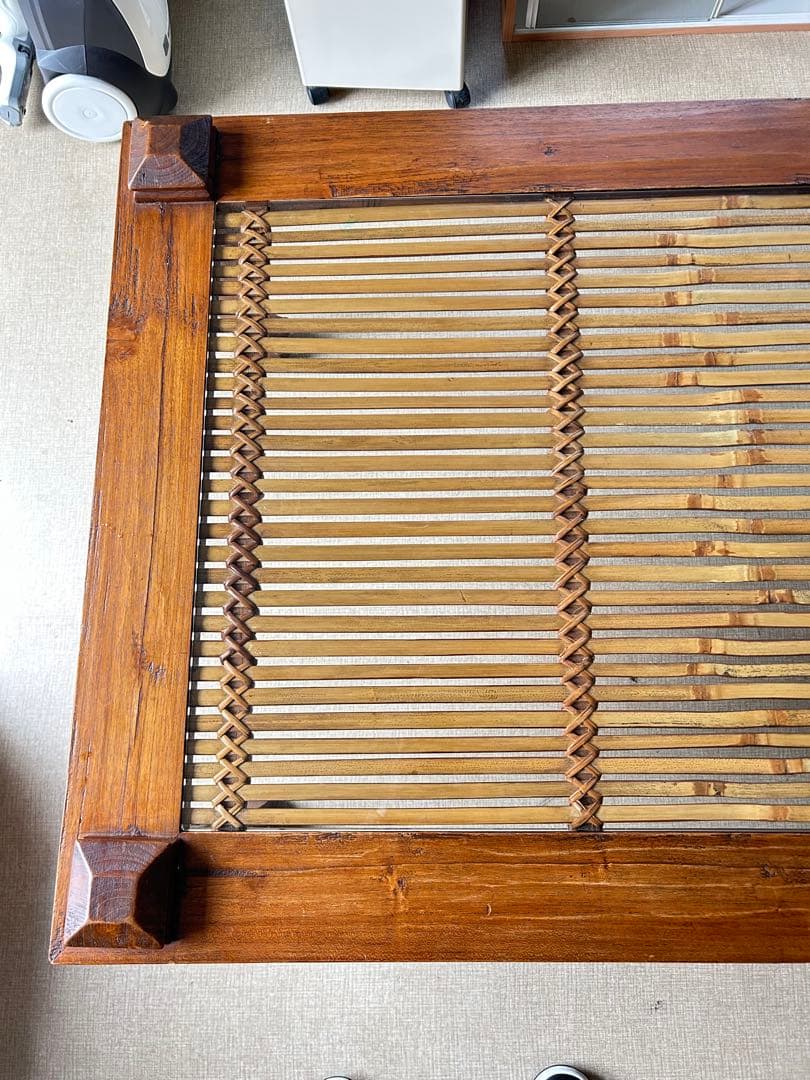 アジアン　木製　ローテーブル　アンティーク