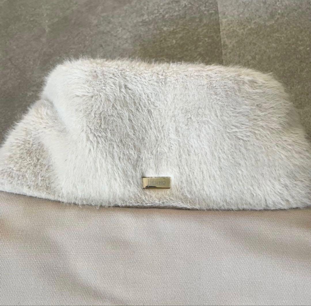 【美品】HERNO ヘルノ　エコファー　中綿　ショート　コート　ジャケット