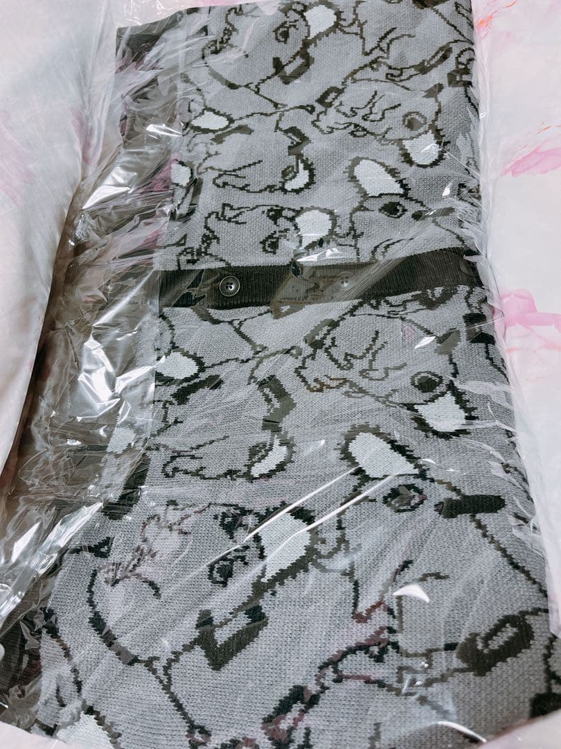 グラニフ×チェンソーマンコラボ ポチタジャガードカーディガンLサイズグレー