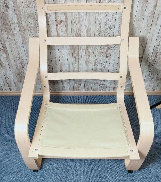 美品 IKEA POÄNG ポエング パーソナルチェア　ライトグレー イケア