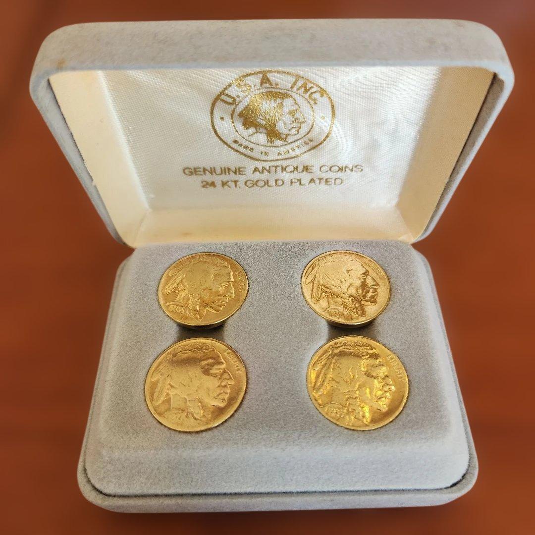 USA 24K金メッキ バッファロー 4枚セット