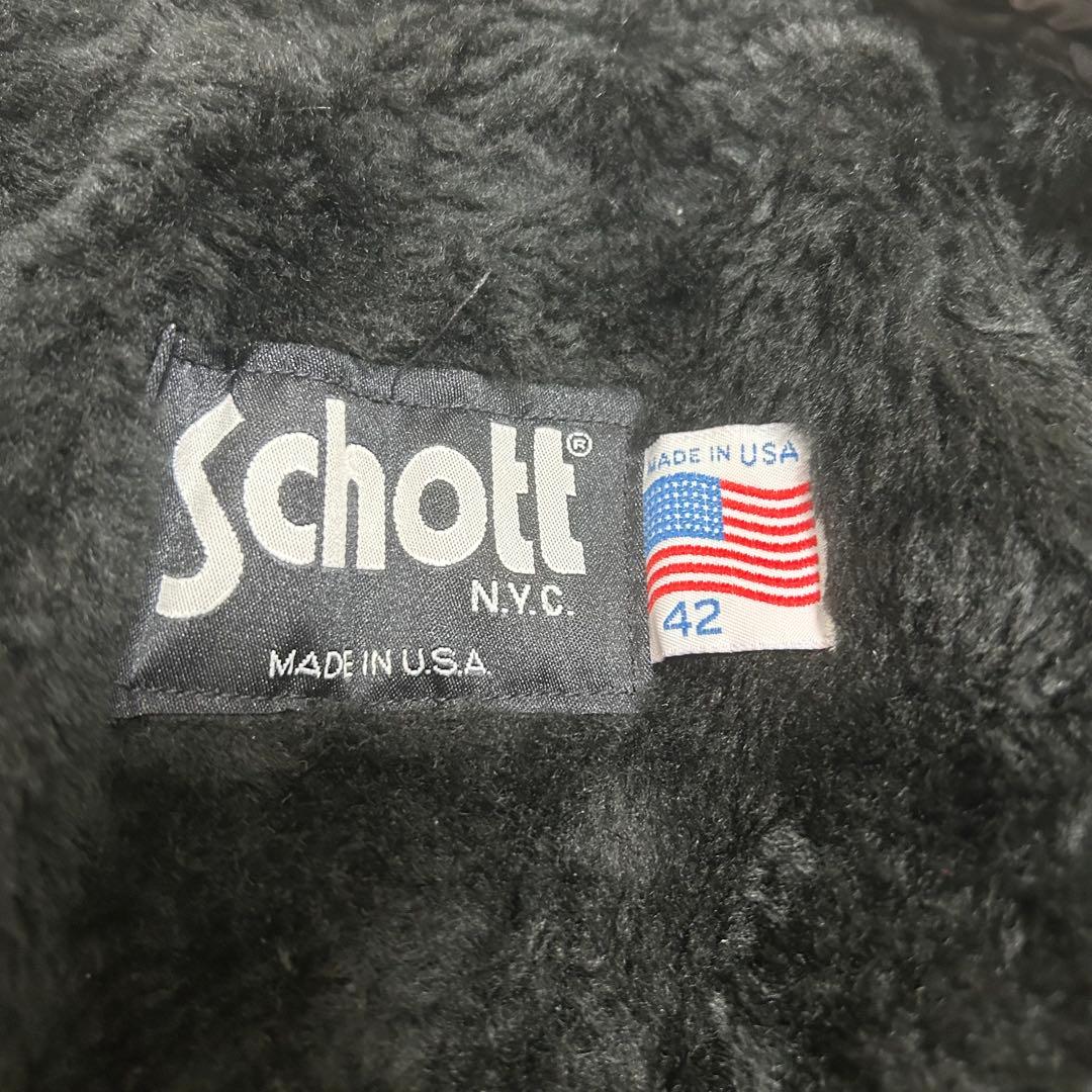 【希少サイズ42】ショット 141 シングルライダース レザージャケット XL