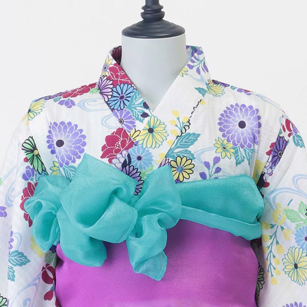 アナスイミニ【新品タグ付き】レトロ花柄　浴衣【150㎝】