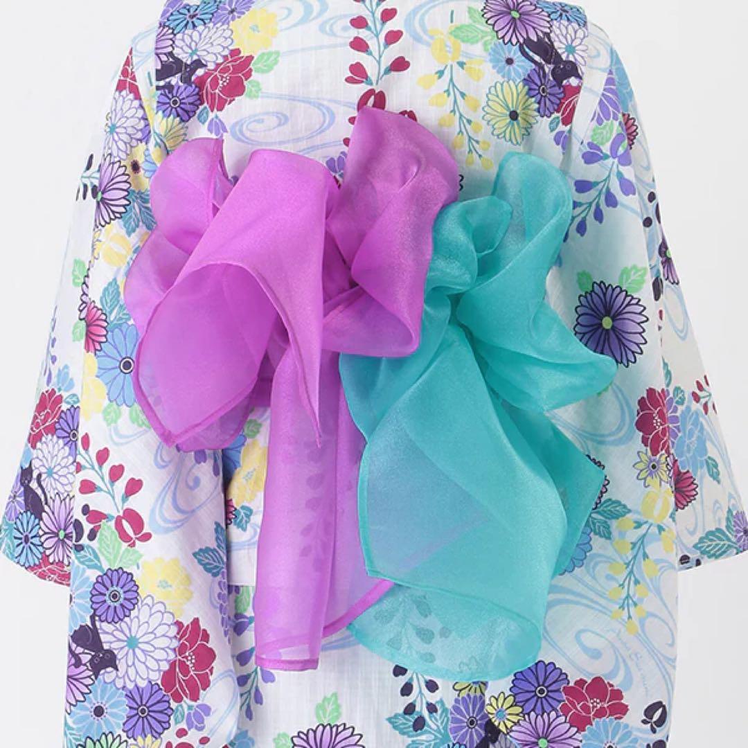 アナスイミニ【新品タグ付き】レトロ花柄　浴衣【150㎝】