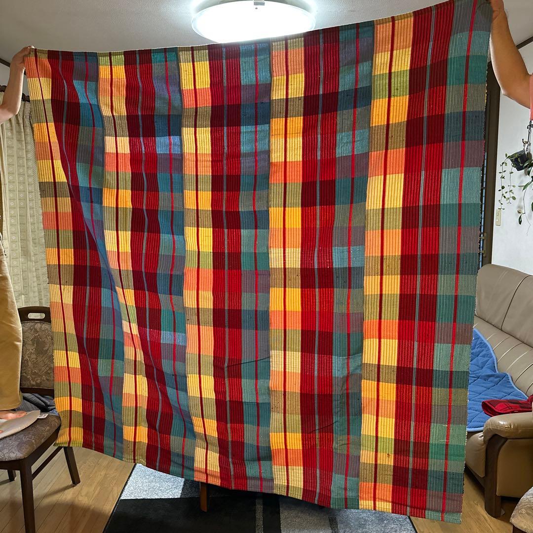 手仕事　さき織り　布