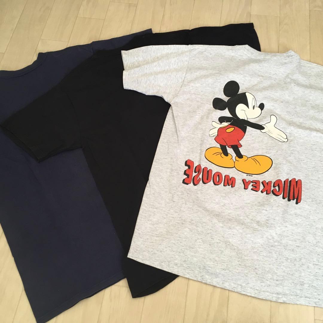 90s ミッキーマウス Tシャツ USA製 Mサイズ 3枚セット