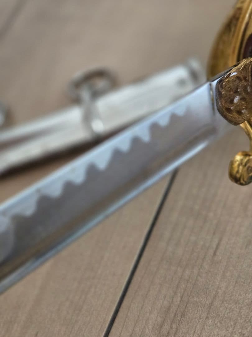 日本陸軍　実物　美品　将校サーベル/模造刀身入り　刀緒付き