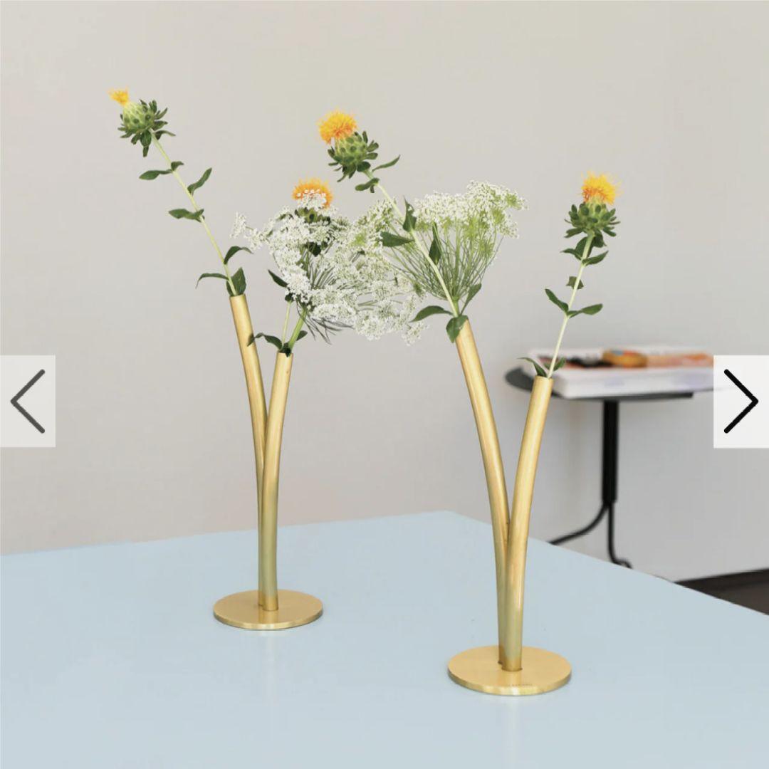 KLONG Skott 真鍮製フラワースタンド サテンゴールド・マットゴールド