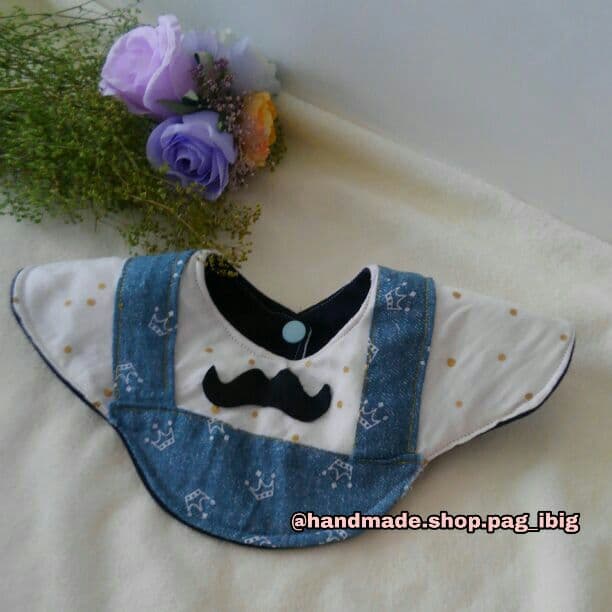 ハンドメイドスタイ＊スカラップ風スタイ＊名入れ