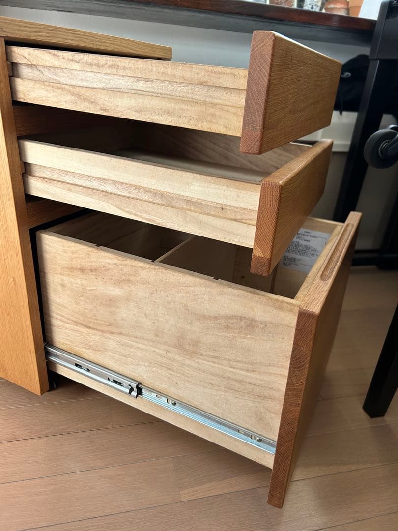 actus アクタス デスクチェスト 梱包送料込み