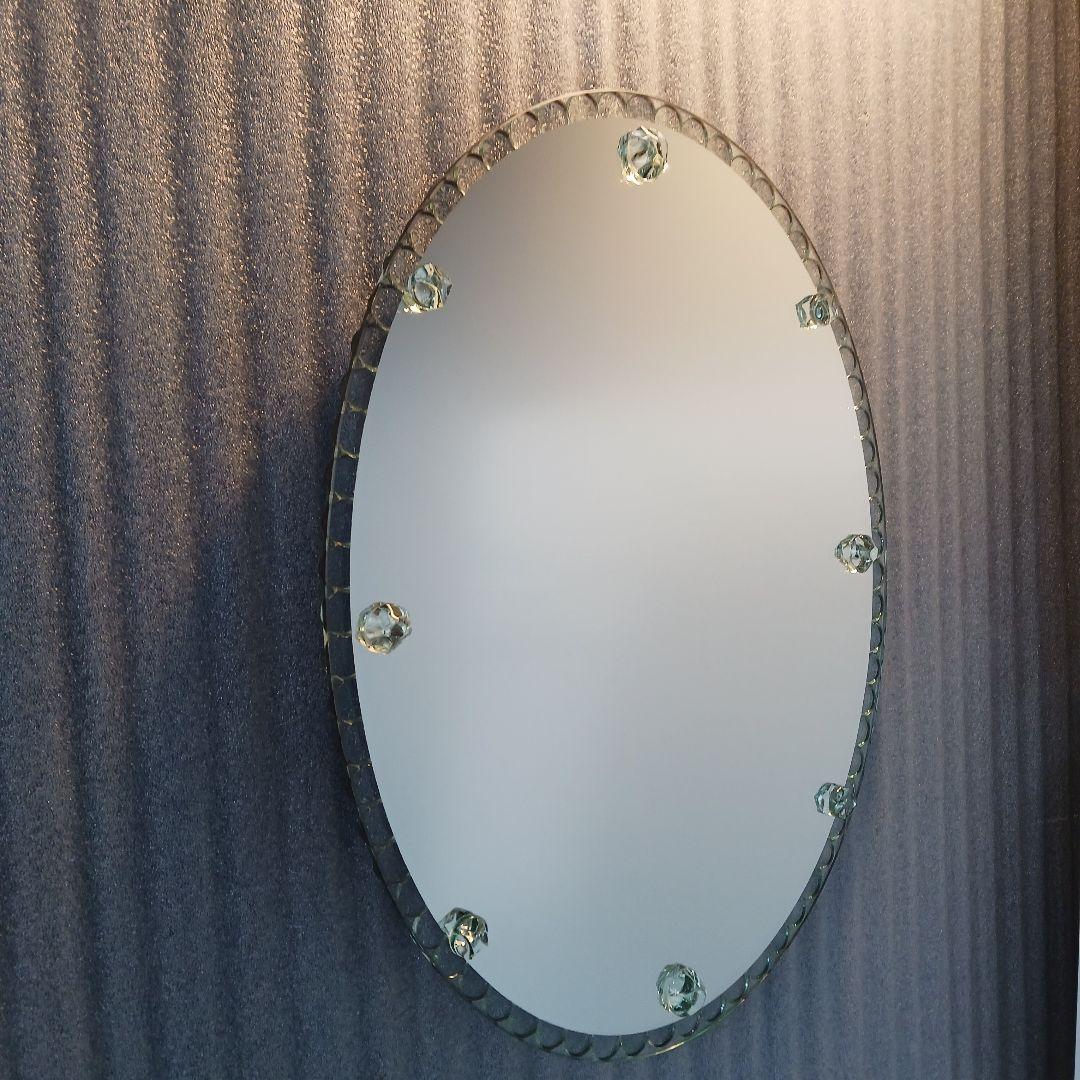 楕円形壁掛け鏡