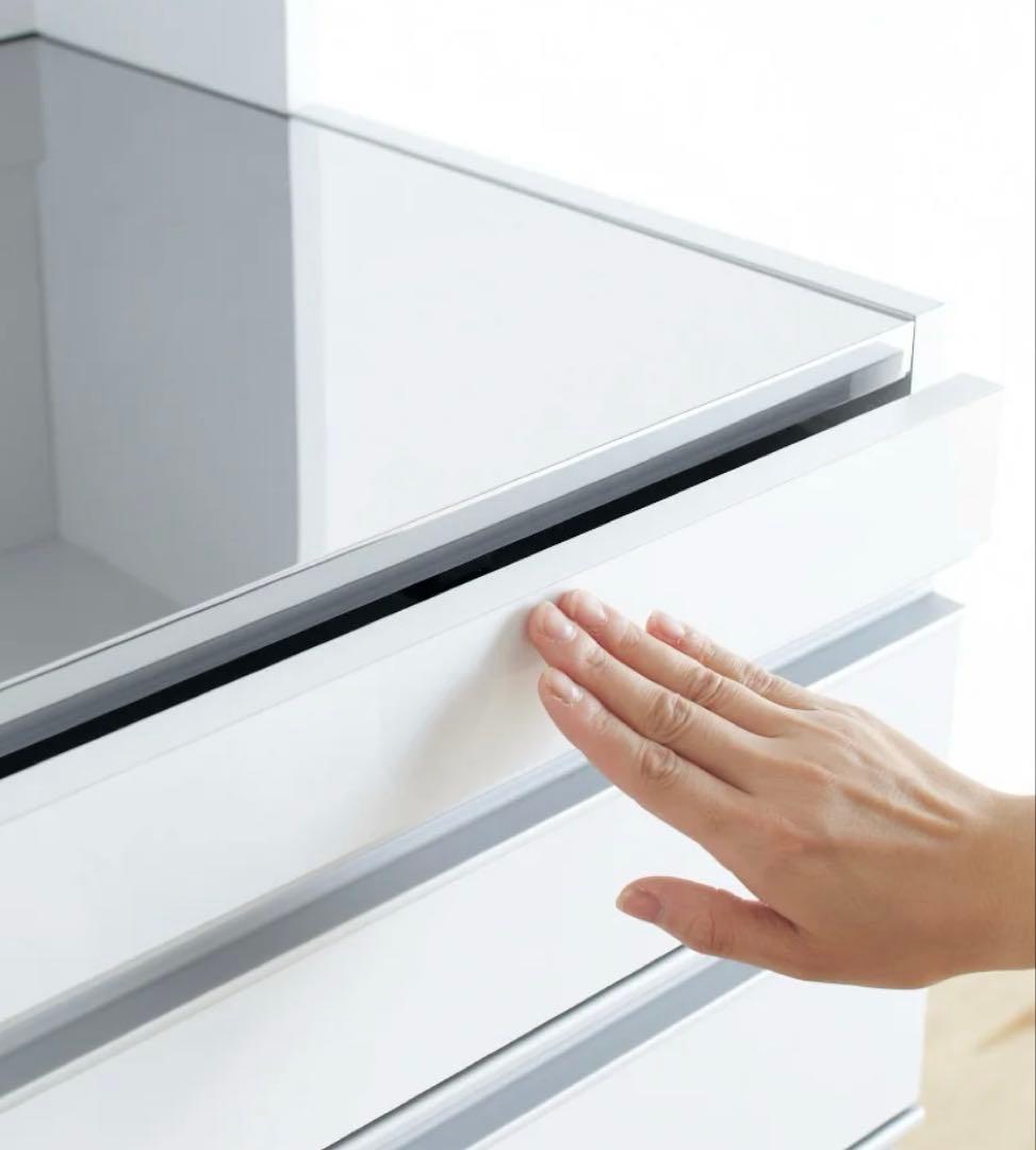 限定お値引き⭐︎ディノス　幅45スライドテーブル付きステンレス隙間収納庫 日本製