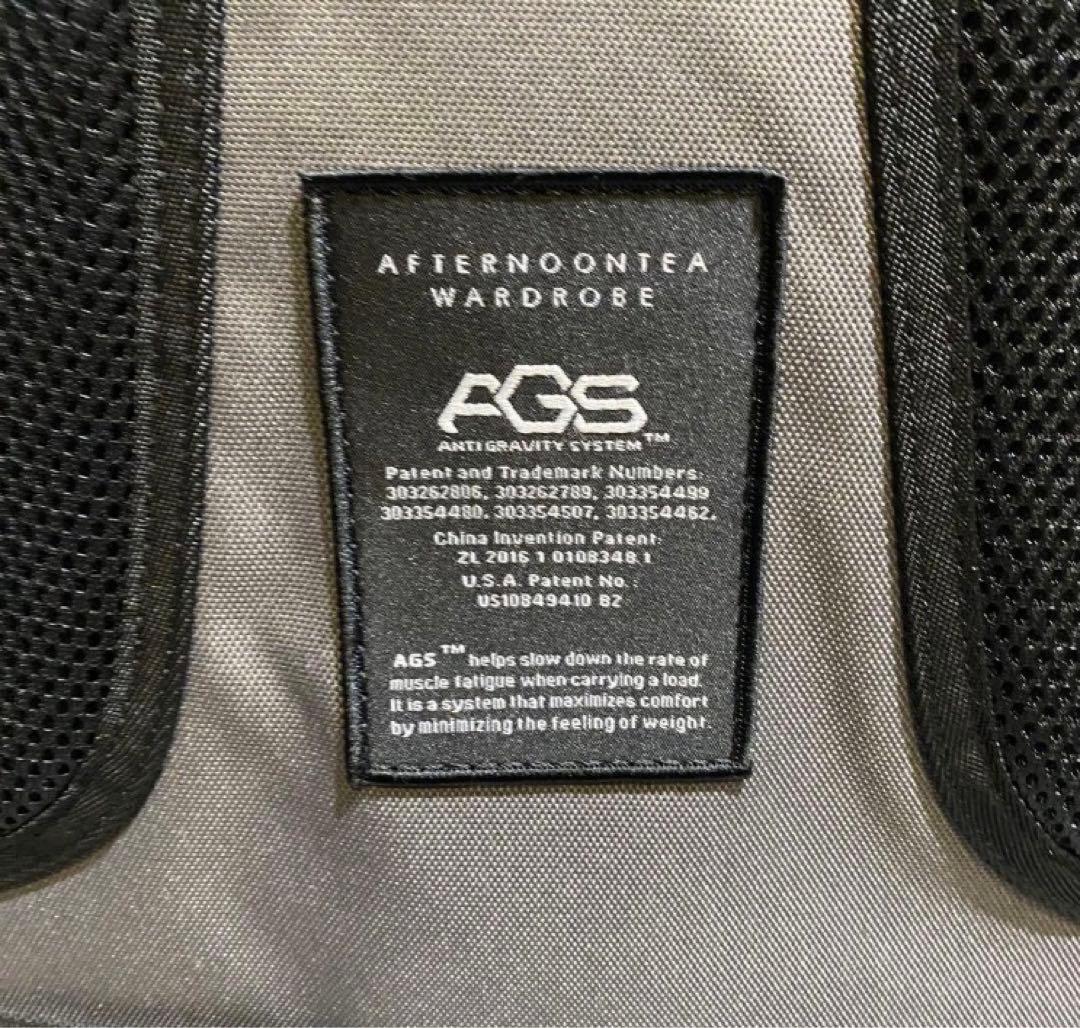 【SALE】美品★AGS 無重力リュックサック グレイカーキ　アフタヌーンティー