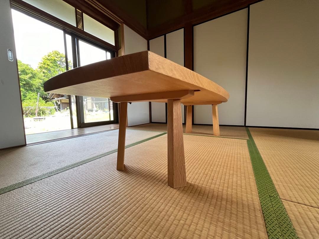 カンディハウス　ローテーブル　天然木（ナラ）　165cm