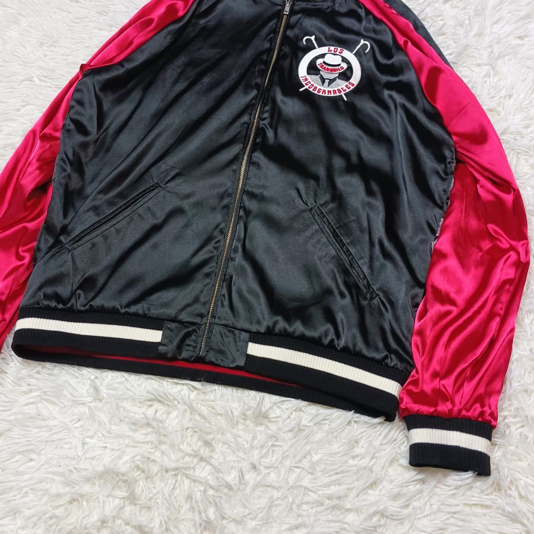 レア✨　大きいサイズ✨　スカジャン　刺繍　プロレス　リバーシブル　内藤哲也 XL