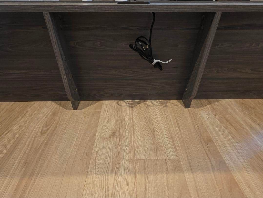 ローベッド ベッドフレーム ダブル (サイド棚なし•グレー)