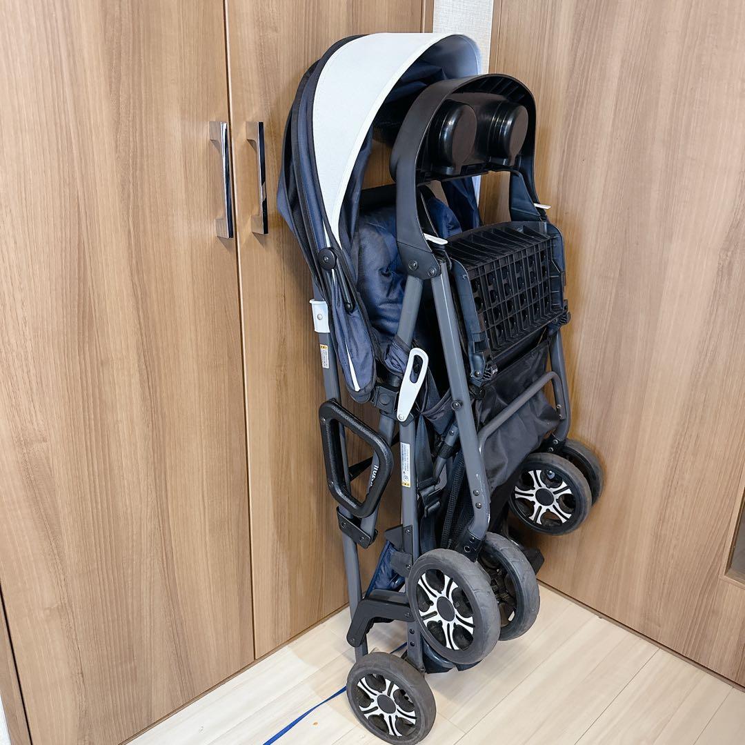 KATOJI カトージ ベビーカー 二人でゴー 2人乗りベビーカー ネイビー