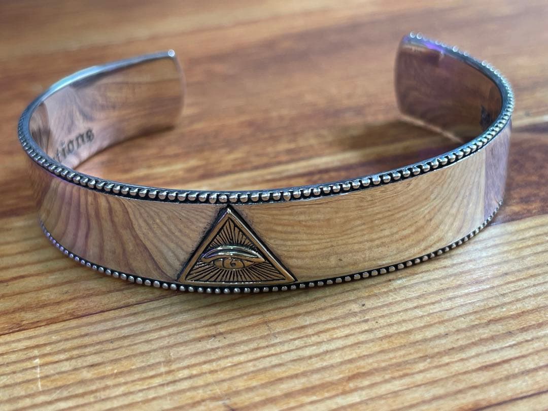 フリーメイソン プロビデンスの目 シルバー925 バングル