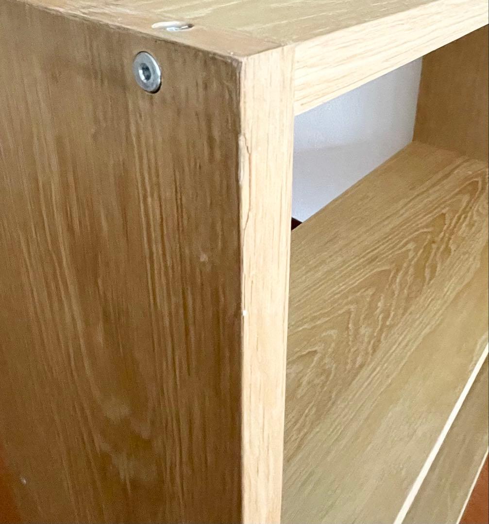 【週末限定値下】　無印良品　スタッキングシェルフ・ワイド・2段・オーク材