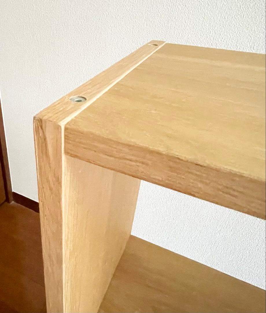 【週末限定値下】　無印良品　スタッキングシェルフ・ワイド・2段・オーク材