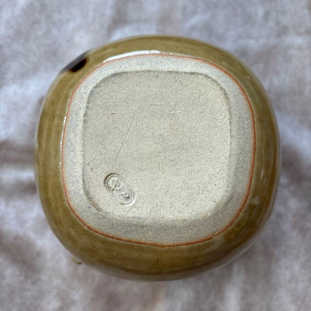 茶道具　水指　口四方　陽炎園　膳所　ぜぜ