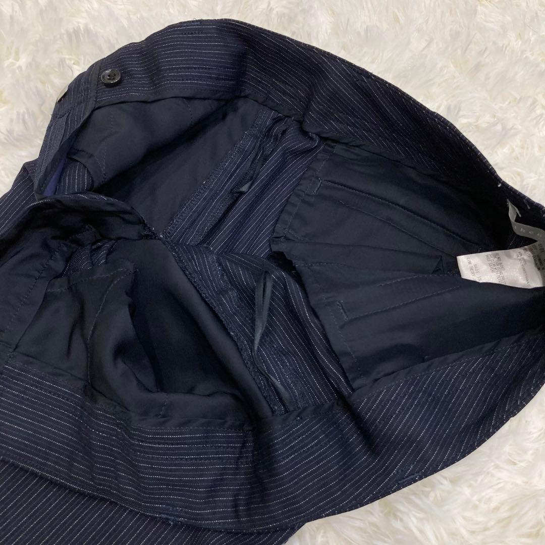 セオリーリュクス ネイビー ストライプ セットアップ サイズ違い パンツ M